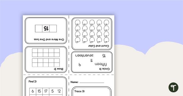 Preview image for My Mini Number Book – 15 - teaching resource