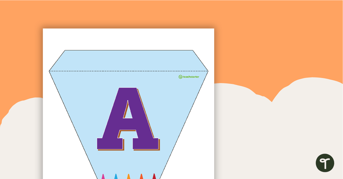 Preview image for Pencils - Letters and Numbers Bunting - teaching resource