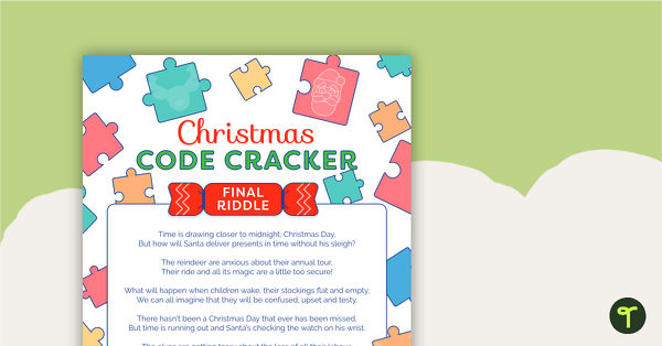 Go to Christmas Code Cracker Whole Class Game teaching resource