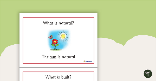 Built or Natural? Concept Book teaching resource