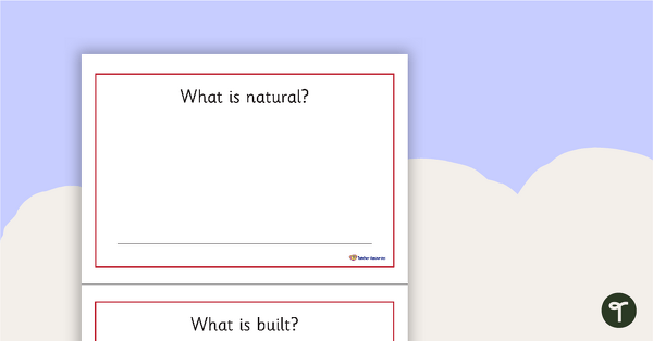 Built or Natural? Concept Book teaching resource