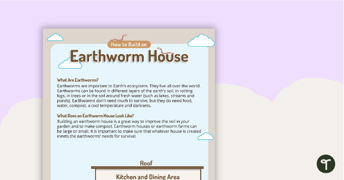 How to Build an Earthworm House Project teaching resource