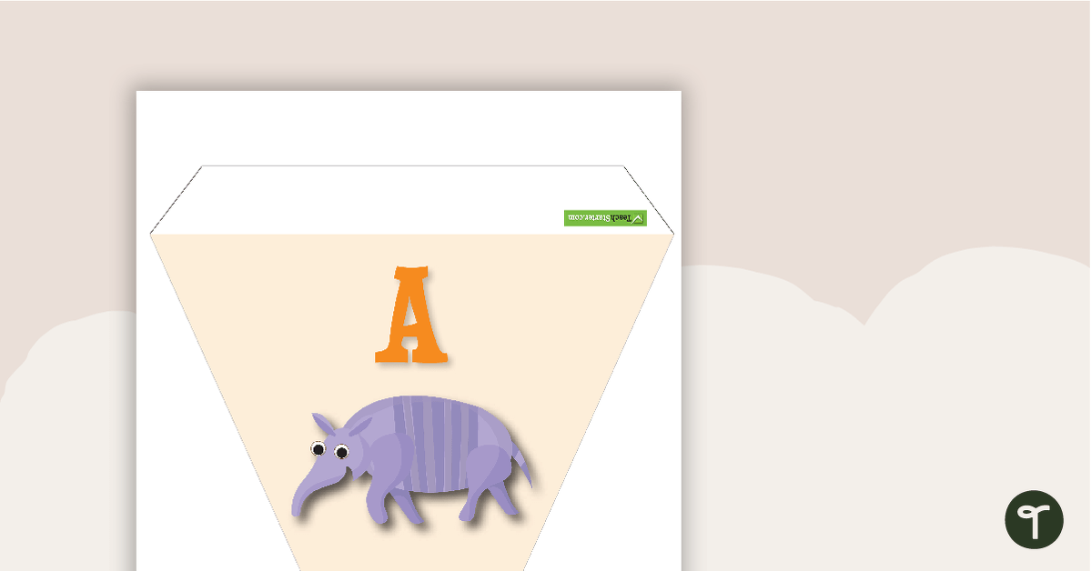Animal Alphabet Flags teaching resource