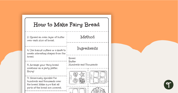 Go to Procedure Text Sequencing Activity - How to Make Fairy Bread teaching resource