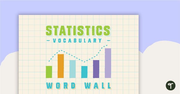 Go to Statistics Word Wall Vocabulary teaching resource