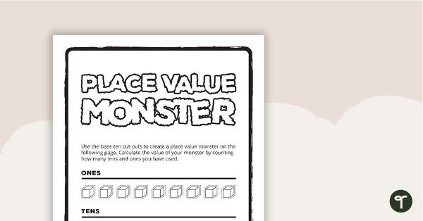 Go to Place Value Monster teaching resource