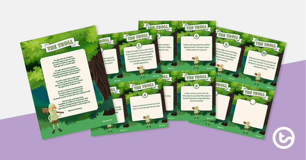 Preview image for The Troll Poem and Task Cards - teaching resource