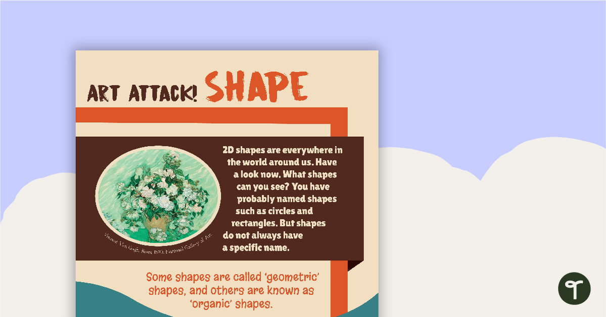 Art Attack! Shape – Worksheet teaching resource