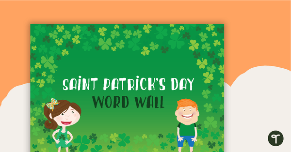 St Patrick's Day Word Wall Vocabulary teaching resource