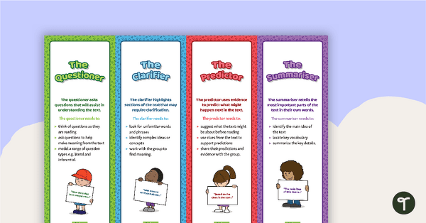 Image of Reciprocal Teaching Role Bookmarks