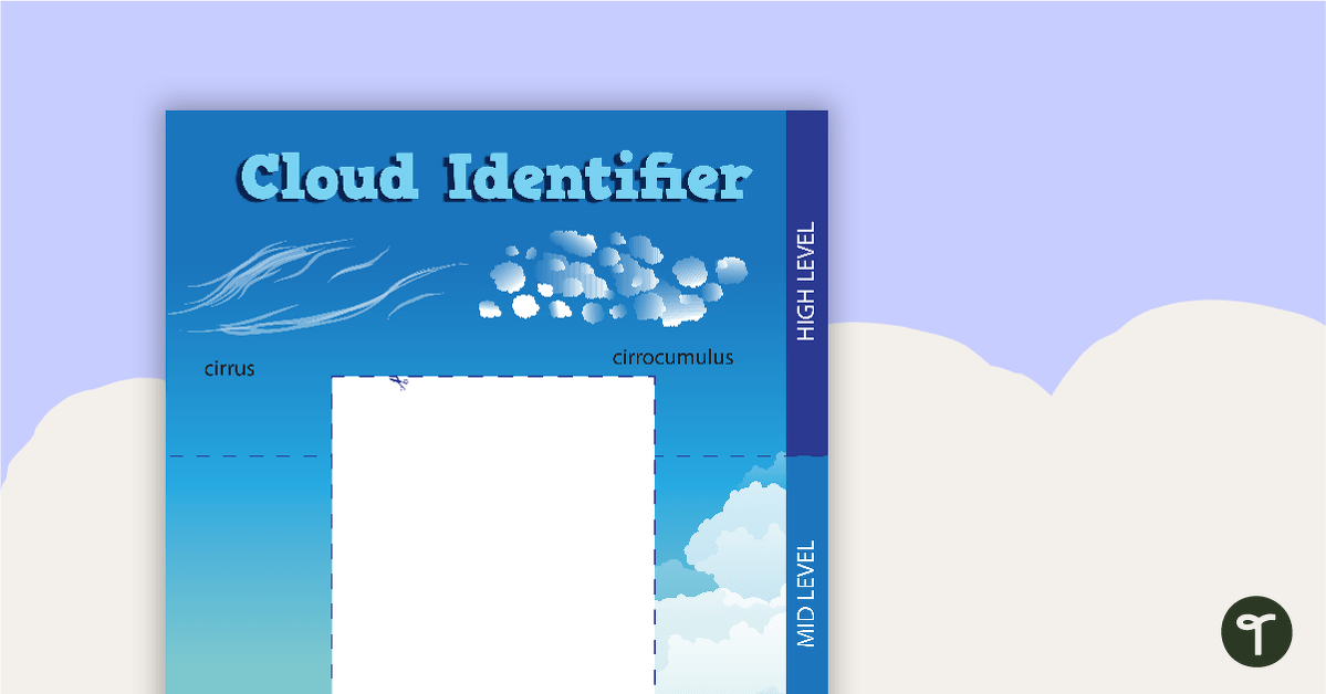 Preview image for Types of Clouds - Identifier - teaching resource