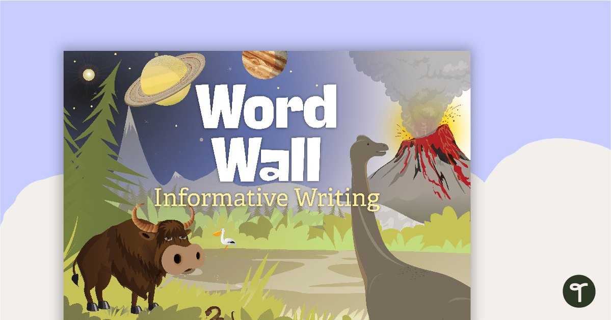 Informative Writing Word Wall teaching resource