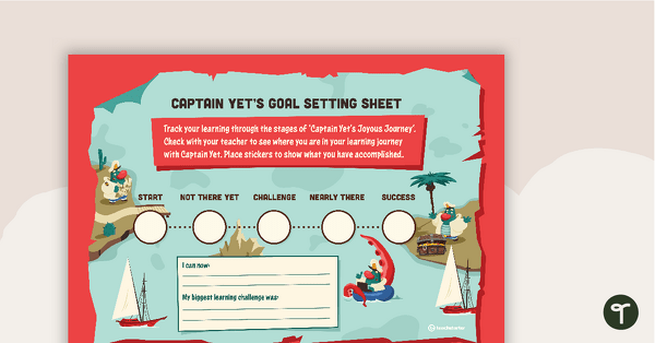 Captain Yet Goal Sticker Chart (Captain Yet Version) – Template teaching resource