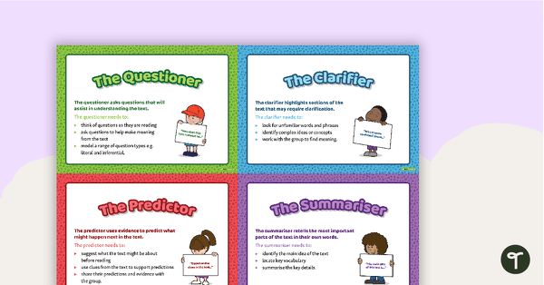 Go to Reciprocal Teaching Role Cards teaching resource