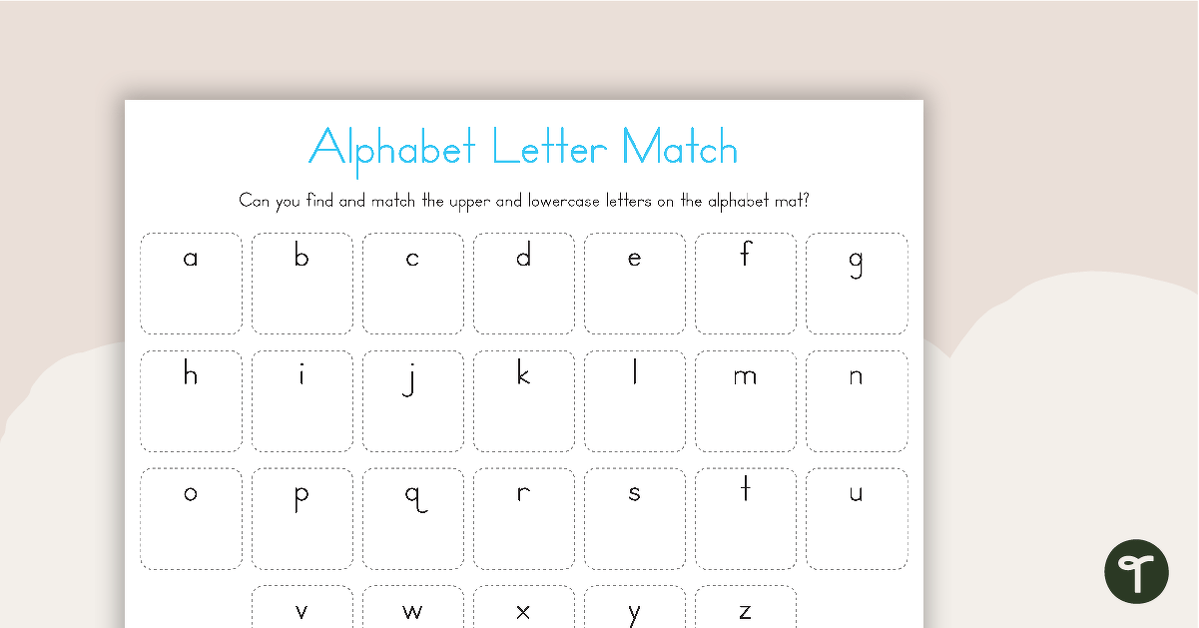 Alphabet Letter Match teaching resource