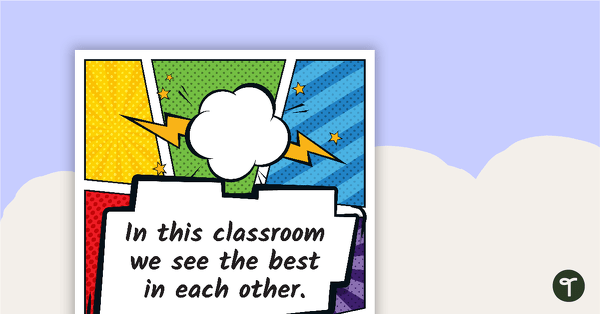 Super Affirmations – Classroom Display Cards teaching resource