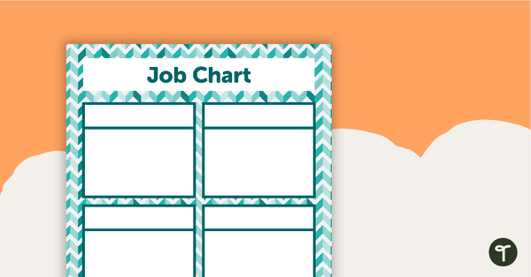 Go to Teal Chevron - Job Chart teaching resource