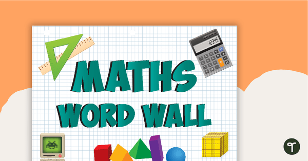 Maths Word Wall Poster teaching resource