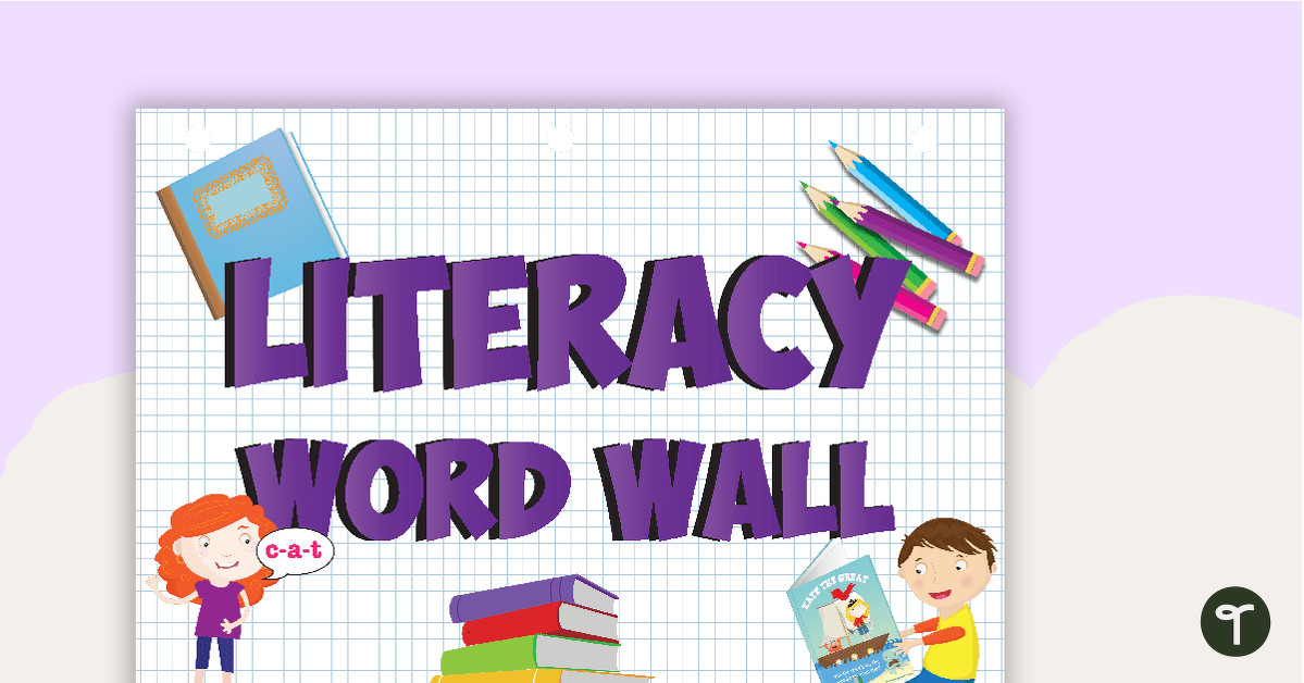 Literacy Word Wall Poster teaching resource