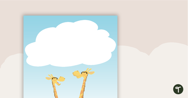 Go to Giraffes - Diary Cover teaching resource