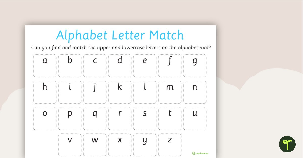 Alphabet Letter Match teaching resource
