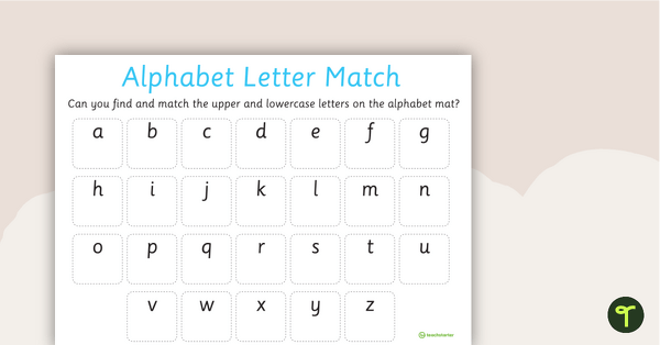 Go to Alphabet Letter Match teaching resource