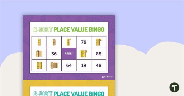 Go to Two-Digit Place Value Bingo Game (Digits, MAB and Pop Sticks) teaching resource