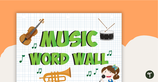Music Word Wall Poster teaching resource