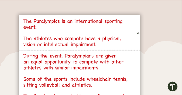paragraph sports