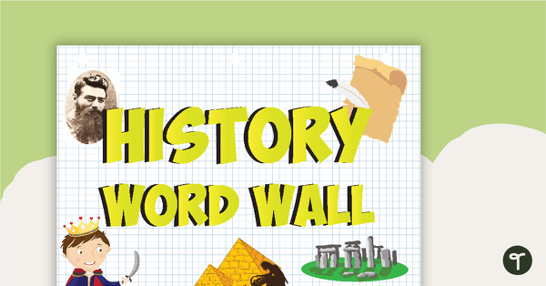 History Word Wall Poster teaching resource