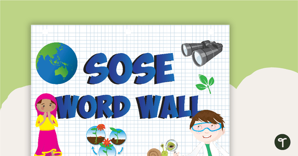 SOSE Word Wall Poster teaching resource