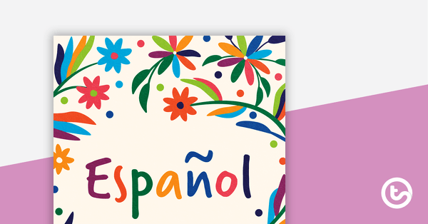 Español - Poster teaching resource