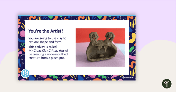 Visual Arts Elements Shape and Form PowerPoint - Middle Years teaching resource