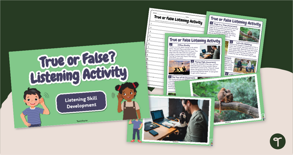 True or False Listening Activity teaching resource