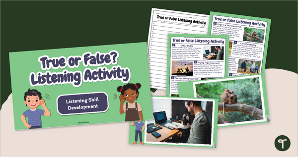 预览我age for True or False Listening Activity - teaching resource