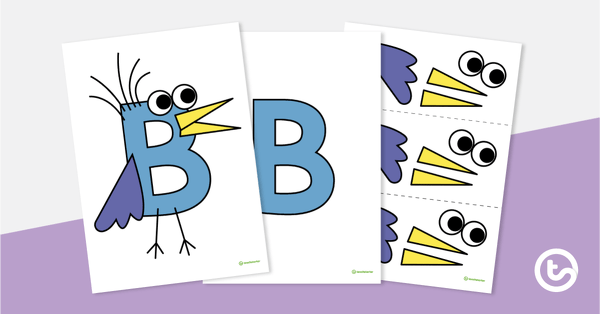 Preview image for Letter Craft Activity - 'B' is For Bluebird - teaching resource