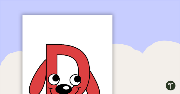Letter Craft Activity - 'D' is For Dog teaching resource