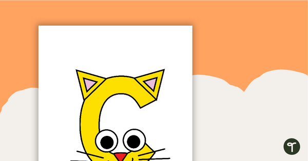Letter Craft Activity - 'C' is For Cat teaching resource