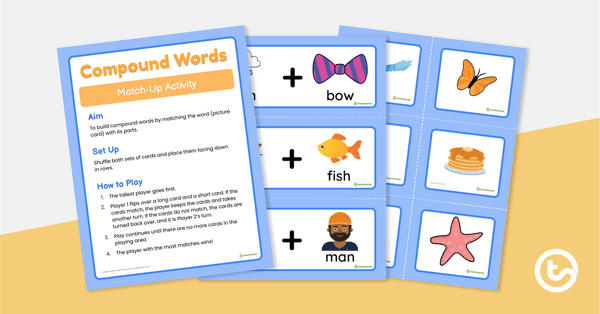 Preview image for Compound Word Smash Up! - teaching resource