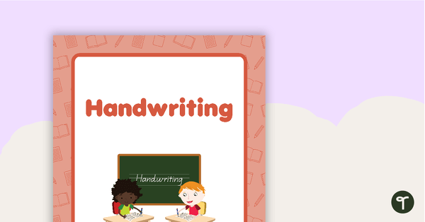Go to Handwriting Book Cover - Version 1 teaching resource