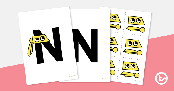 Letter Craft Activity - 'N' is For Ninja teaching resource