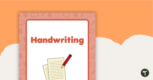 Go to Handwriting Book Cover - Version 2 teaching resource