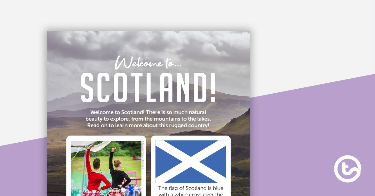 Welcome to Scotland! – Worksheet teaching resource