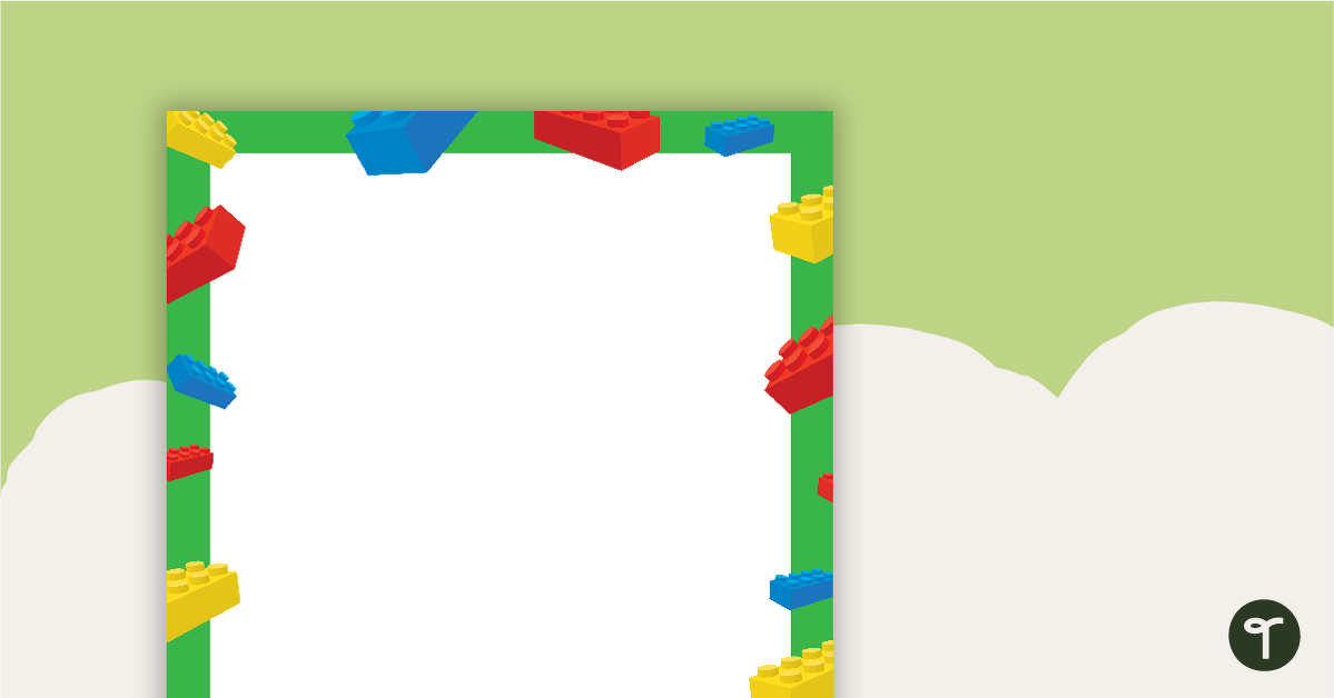 Preview image for Brick/Block Page Border - teaching resource