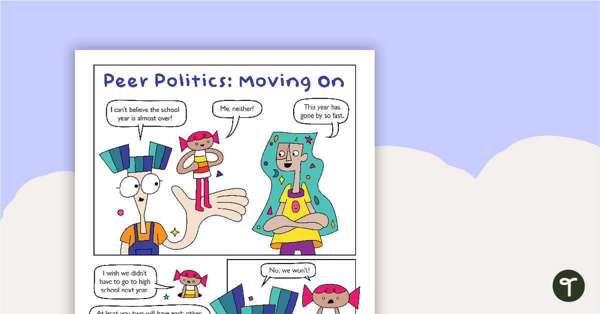 同伴政治的预览图像：继续（漫画） - 工作表 - 教学资源