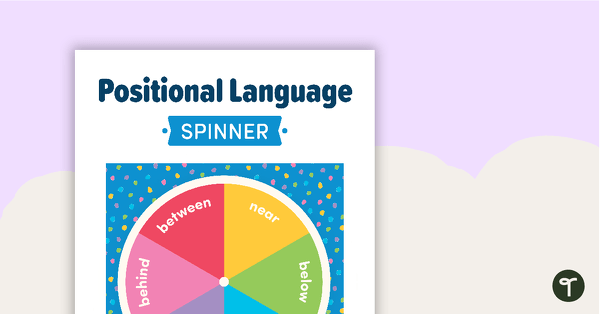 Positional Language Spinner teaching resource