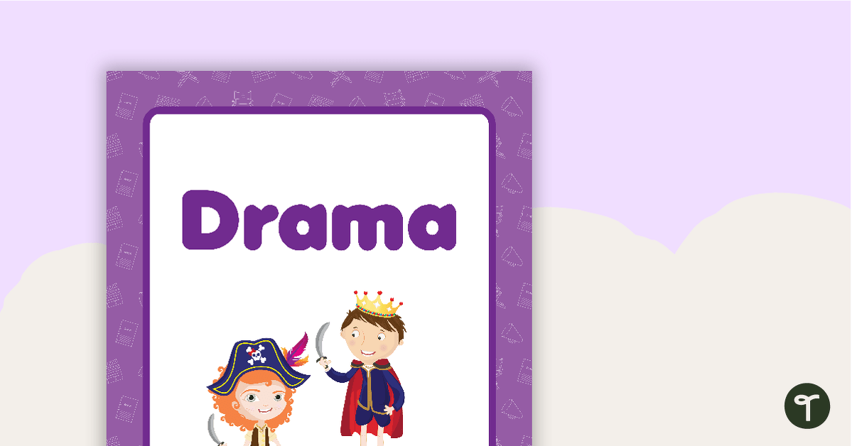 Drama Book Cover - Version 1 teaching resource