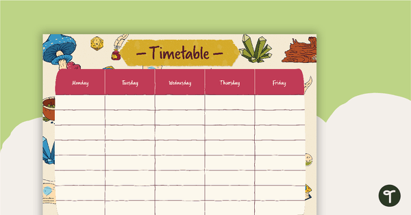 Go to Sorcerer Supplies – Weekly Timetable teaching resource