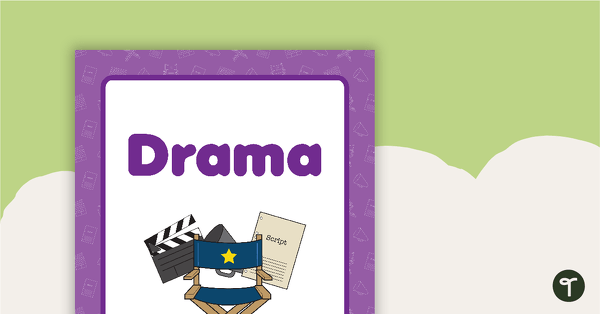 Drama Book Cover - Version 2 teaching resource