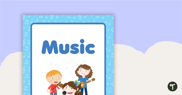 Music Book Cover - Version 1 teaching resource